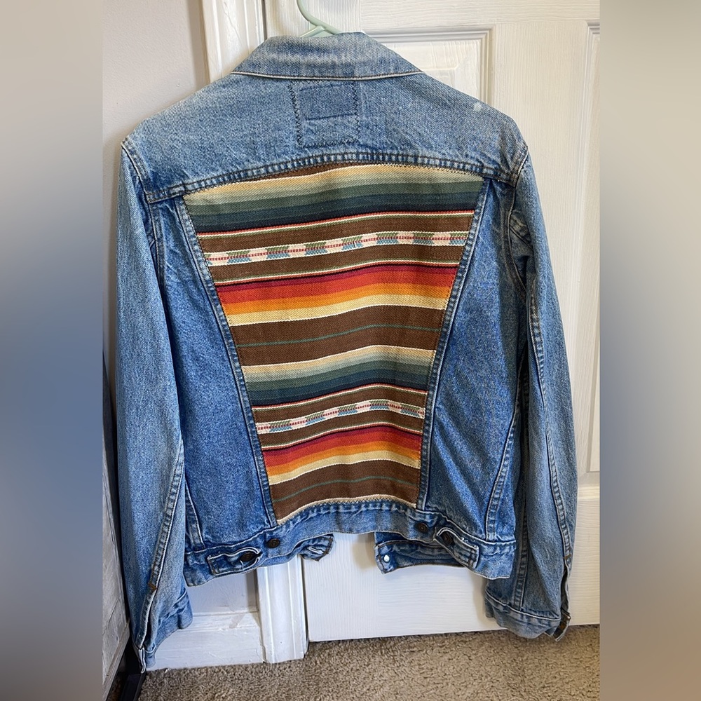 southwestern aztec levi jean jacket